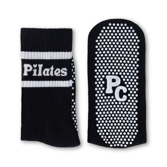 Black Pilates Crew With With Rubber Grip 3